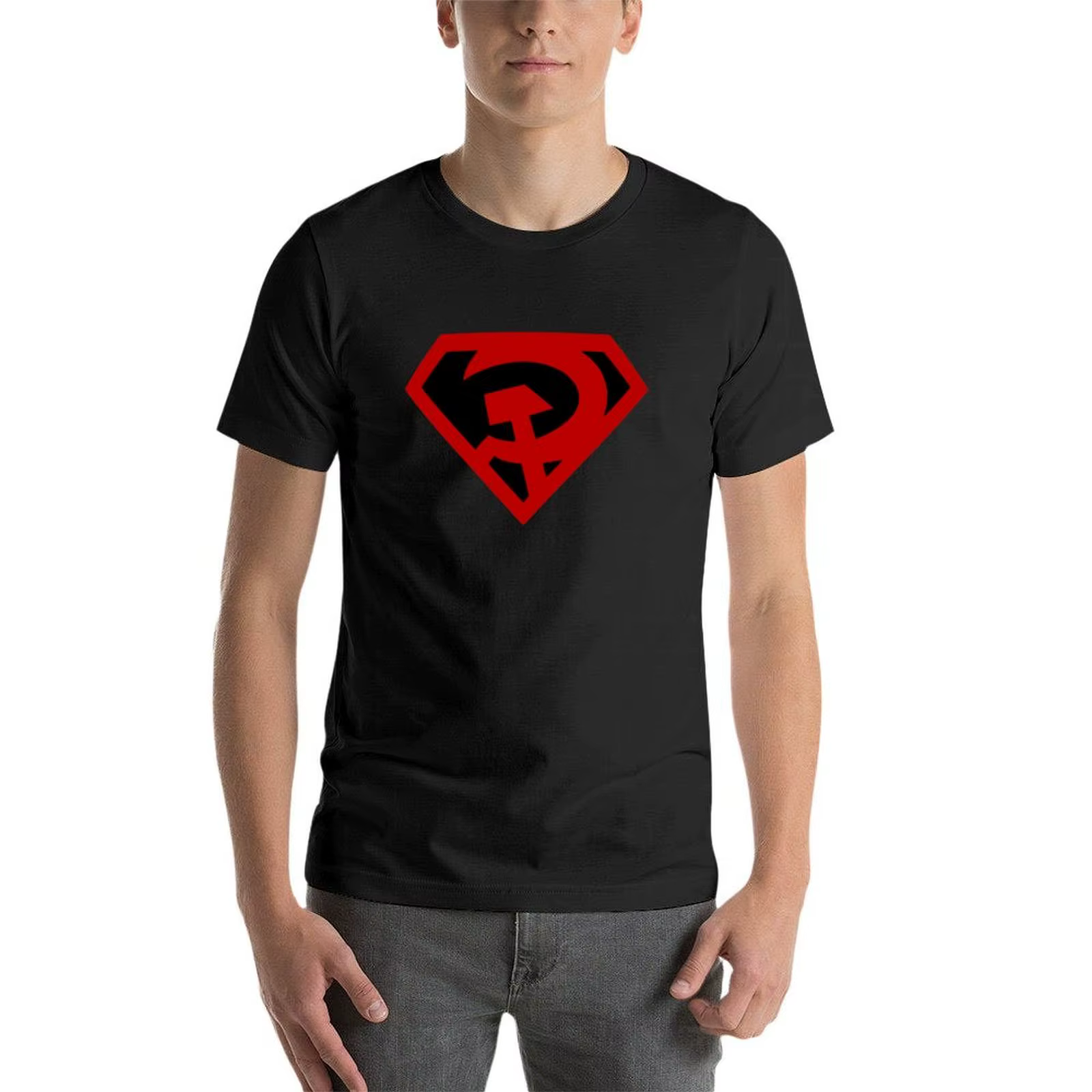 T-Shirt graphique Red Son pour homme, haut personnalisé