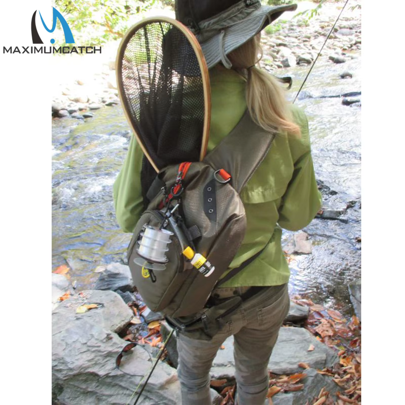 Maximumcatch Sac de pêche à la mouche, sac de pêche à 3 couches