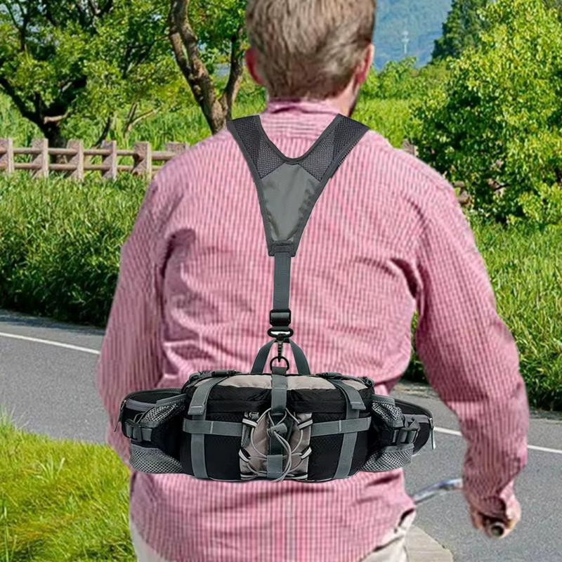 Sac de taille de randonnée avec 2 porte-bouteilles d'eau