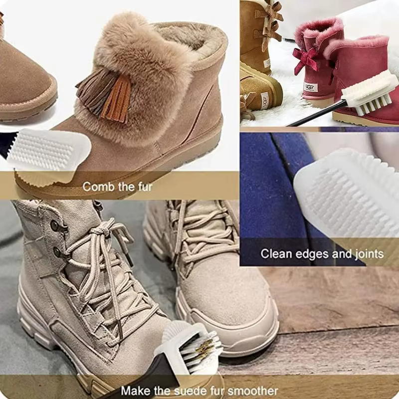 Brosse à chaussures de nettoyage à 3 côtés