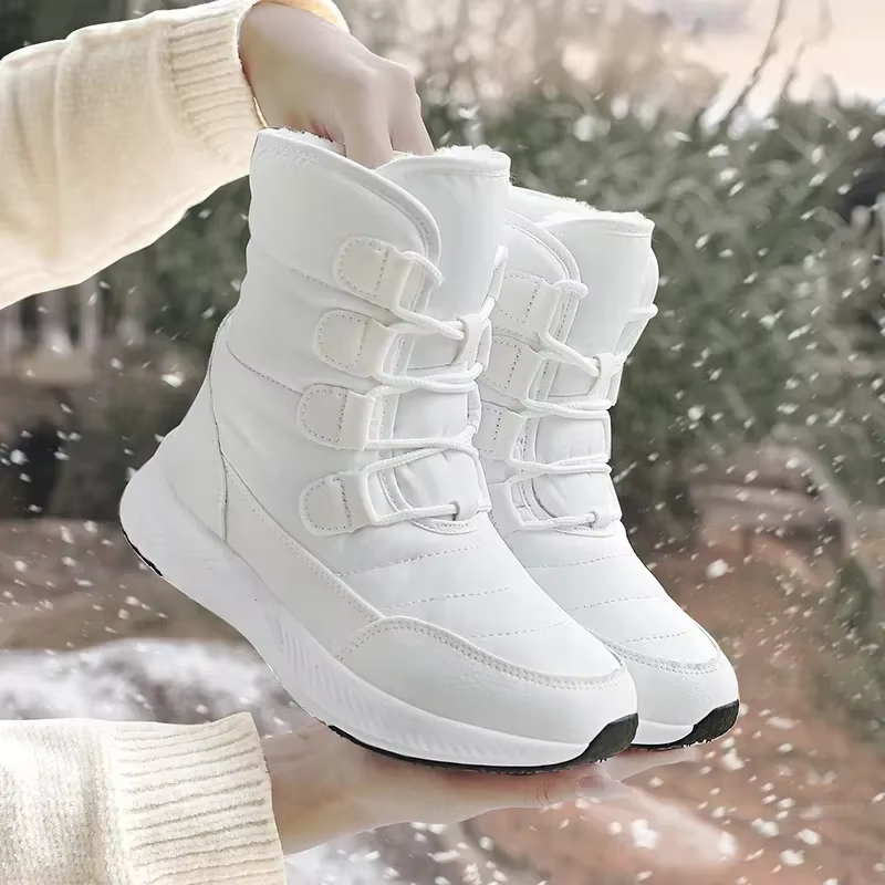 2025 chaussures pour femmes hiver mode bottines femmes garder au chaud femme à lacets bottes imperméables cheville chaussures rue infirmière bottes