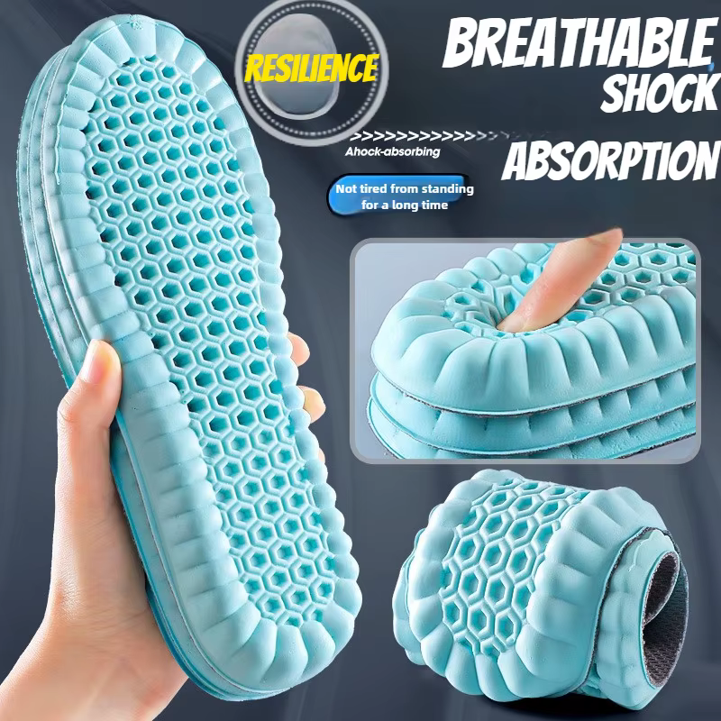 1 paire de semelles intérieures respirantes absorbant les chocs