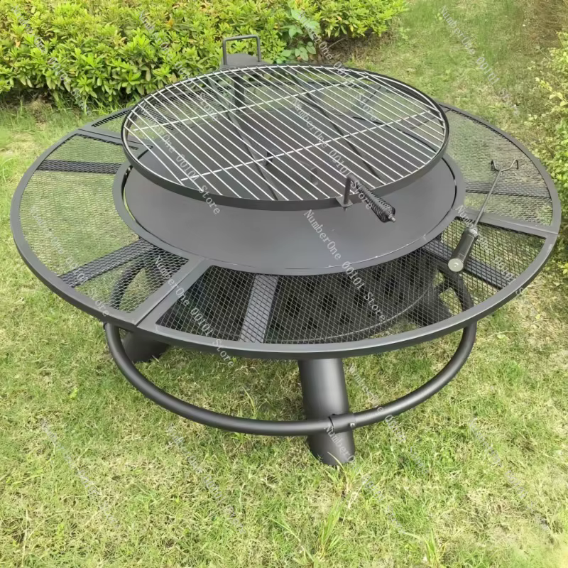 Barbecue d'extérieur, poêle à bois