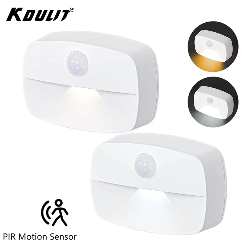 Lampe de nuit intelligente LED marche/arrêt automatique, lumière sous-meuble, capteur de mouvement PIR, cuisine, chambre à coucher, pour placard de nuit, placard, escaliers