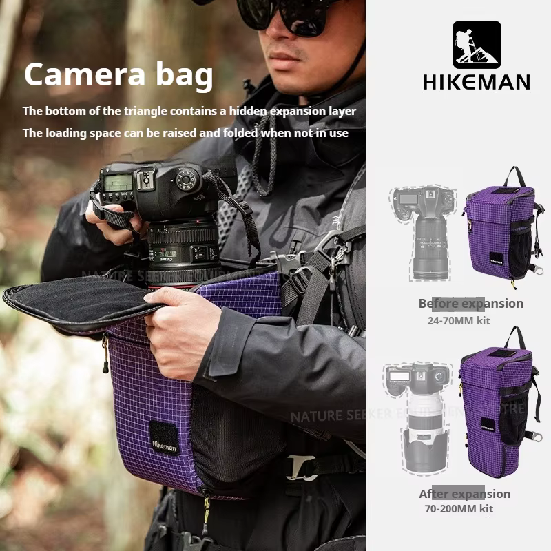 HIKEMAN – sac pour appareil photo avec sangle et cloison de bricolage