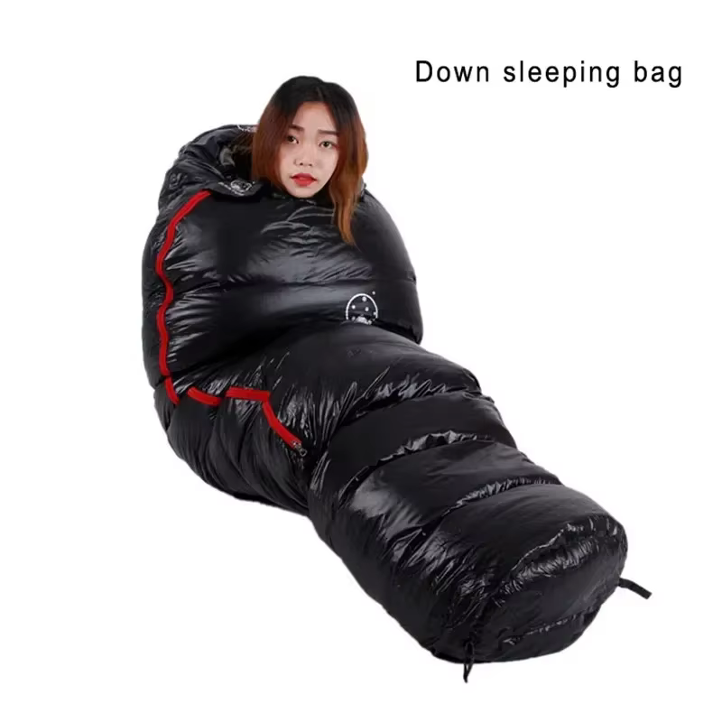MUNIStyle-Sac de couchage en duvet d'oie blanc arc-en-ciel