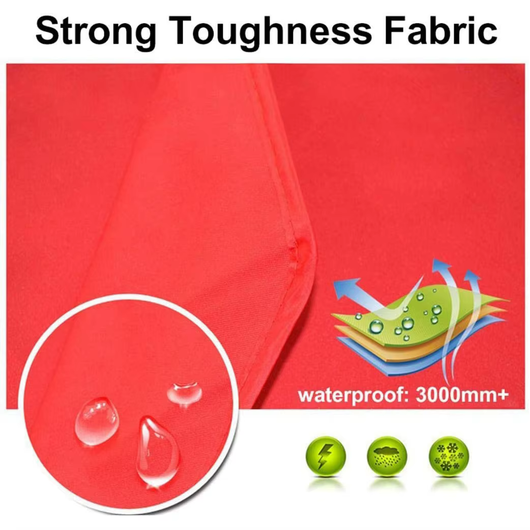 Couverture supérieure de canopée, tissu de tente à quatre coins, pliable, imperméable, bleu, 2x2m