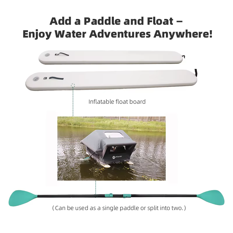 Tente flottante gonflable, tente pneumatique imperméable pour lac, plage, camping en plein air, aventure, couchage flottant pour jeux aquatiques