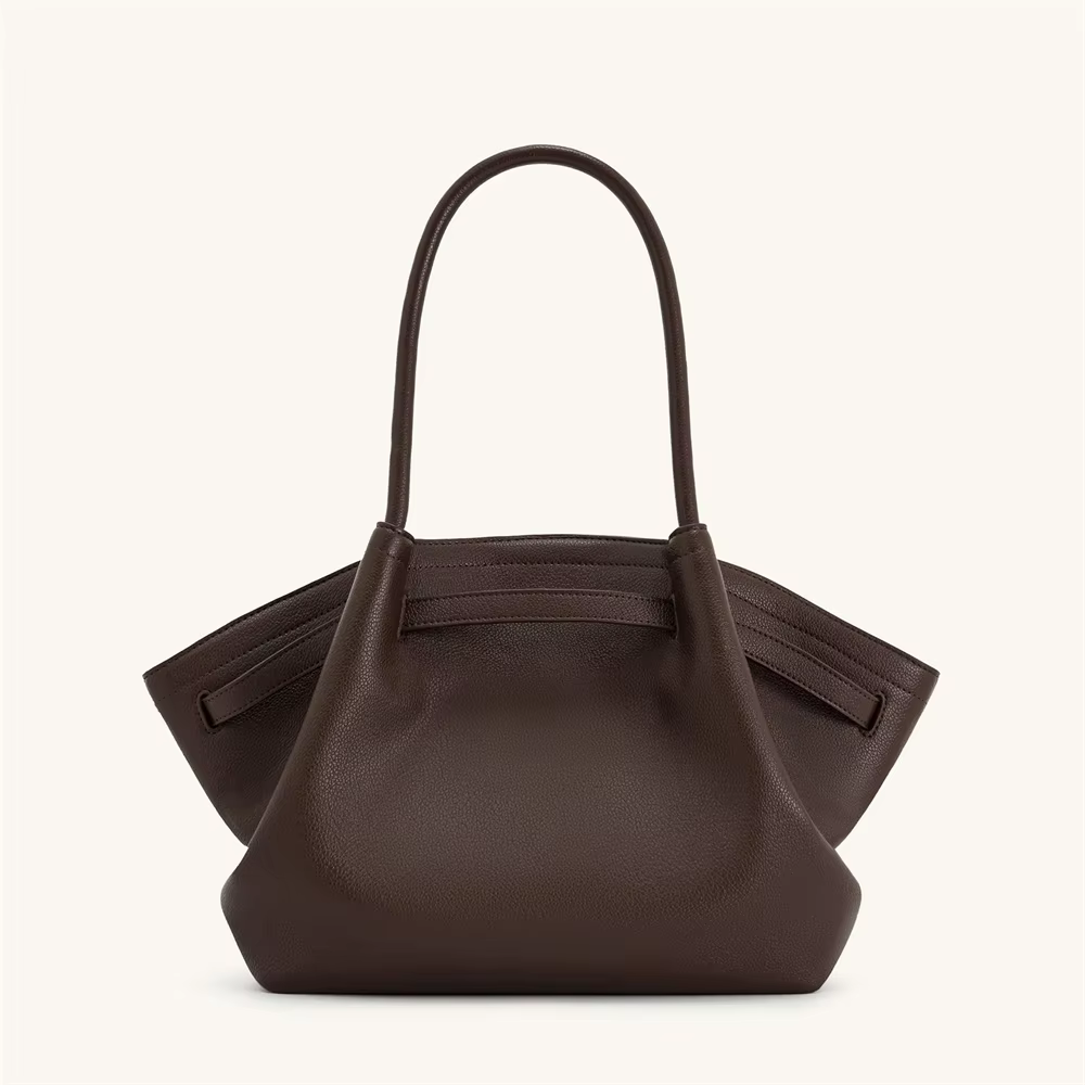 Sac à bandoulière JW PEI2026 pour femme, sac de créateur grande capacité marron foncé avec pochette portefeuille | Sac à main en cuir élégant et luxueux