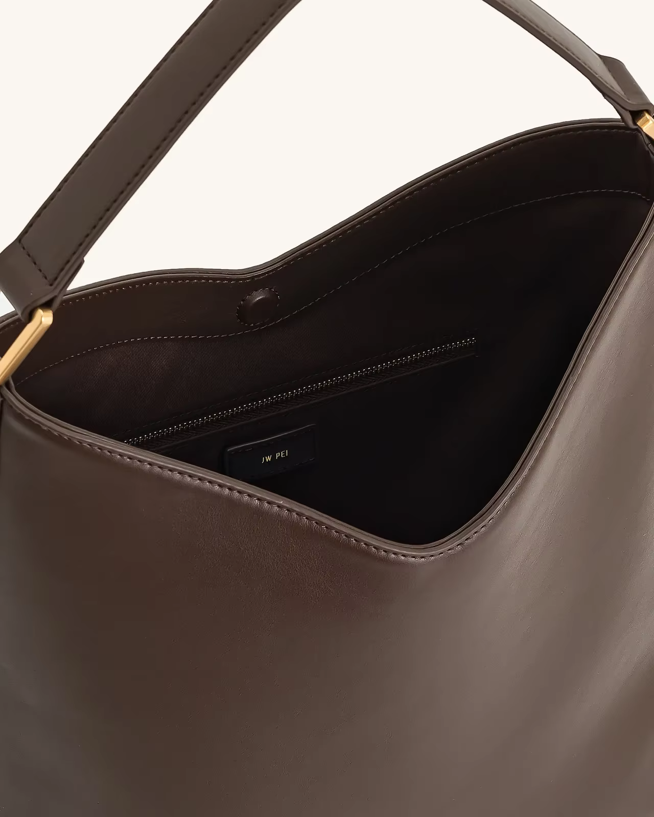 Sac fourre-tout pour femme JWPEI Aria, sac sous le bras, grande capacité, sac à main tendance, sac de navetteur, forme seau en cuir, texture douce