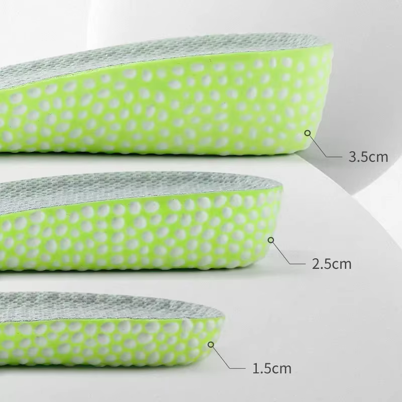 Bottes de qualité baskets semelles intérieures d'absorption des chocs pour pieds hauteur augmenter chaussures semelle