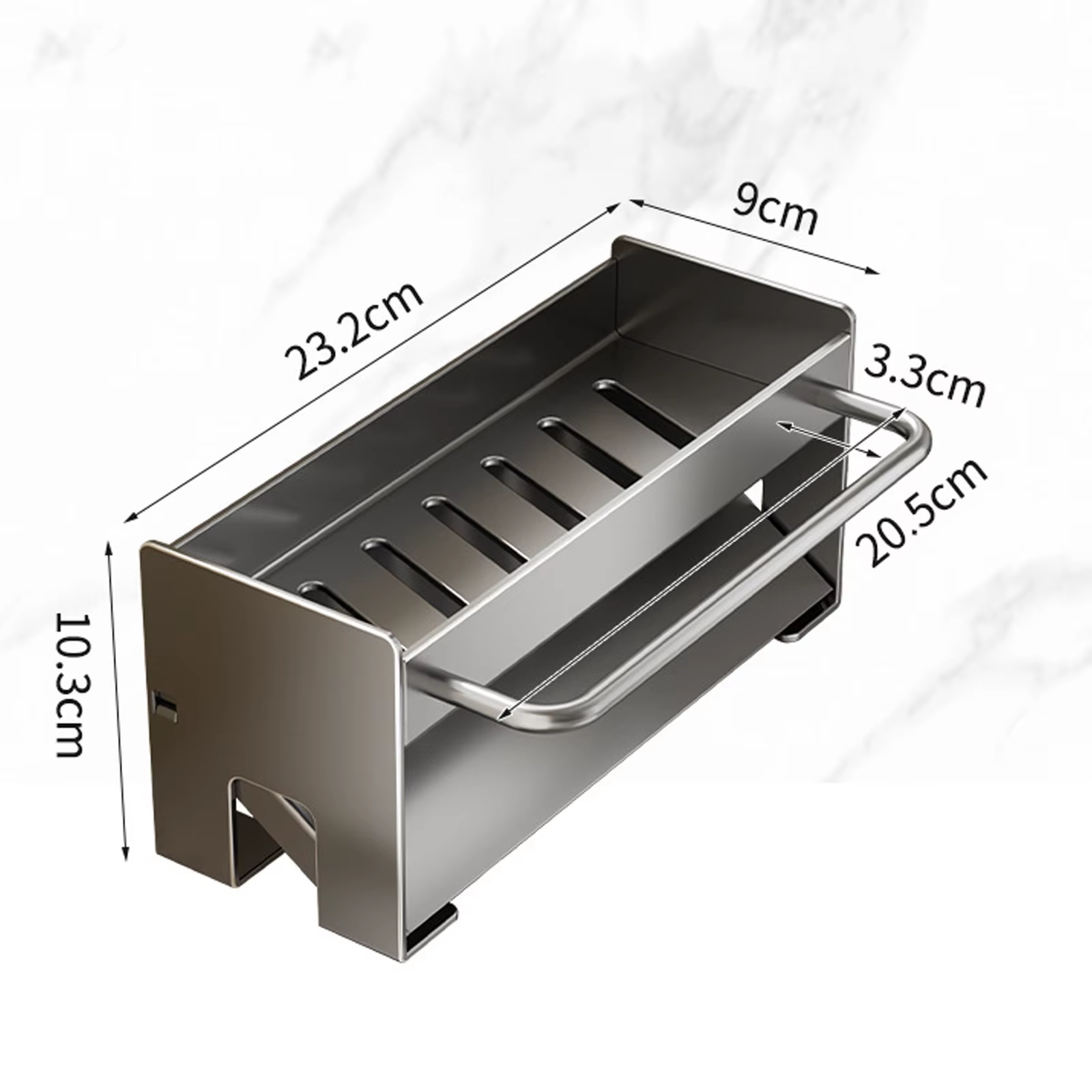 Support pour éponge de cuisine en acier inoxydable, égouttoir d'évier, porte-savon, porte-serviettes, organisateur d'étagère, accessoires de rangement pour salle de bain