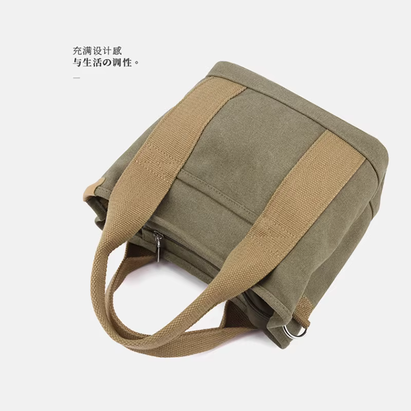 Sac fourre-tout en toile de grande capacité, sac de courses réutilisable, sac d'épicerie pliable, sac à bandoulière écologique pour femmes, pour le travail quotidien et l'école