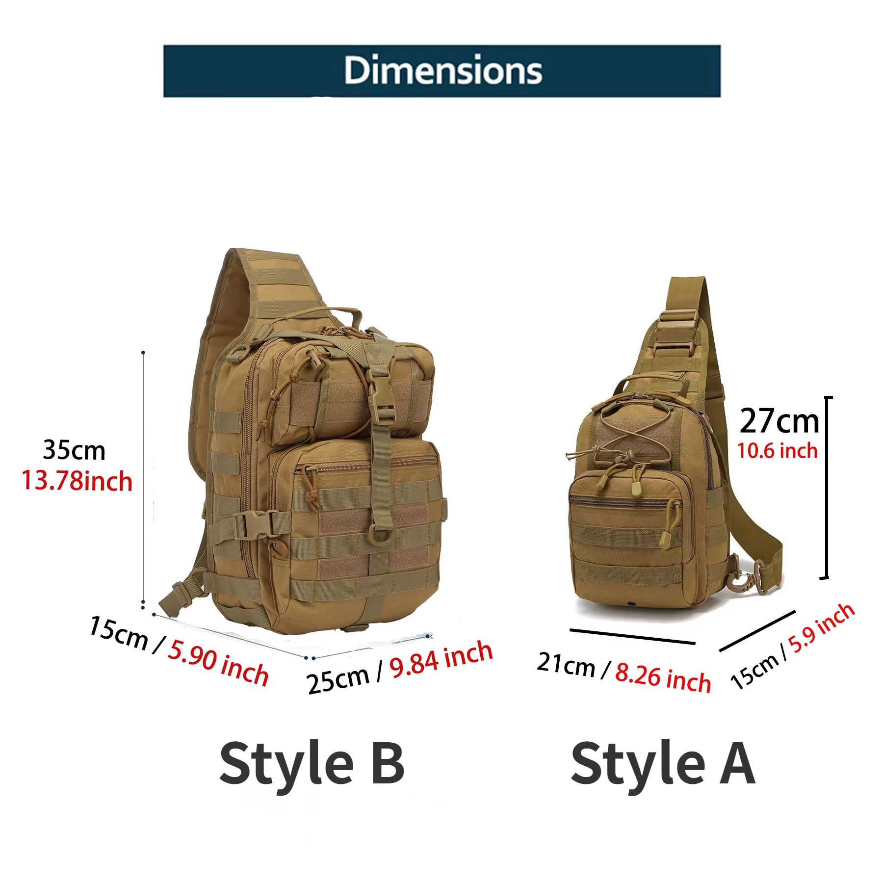 Sac à dos d'assaut tactique étanche EDC