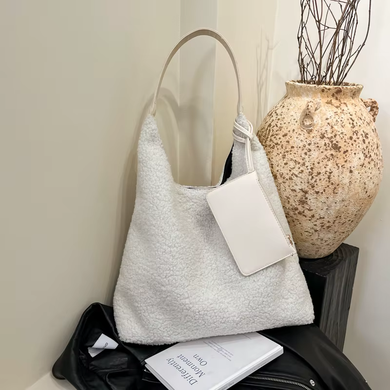 Coton couleur unie grande capacité fourre-tout décontracté moraillon couture sacs de transport femme 2025 mode Simple polyvalent sacs à bandoulière