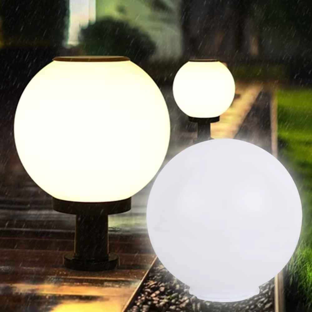 Abat-Jour en Acrylique Blanc, Globe Laiteux, Adapté à la Lampe, pour Jardin, Restaurant, Décoration de Maison