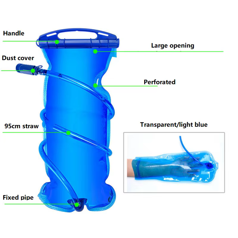 Sac d'hydratation 2 litres trois litres de sac d'eau bouteille pliable YYSD01