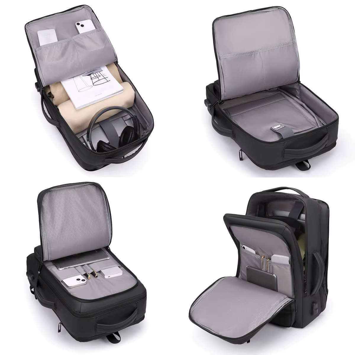 Nouveau sac à dos de voyage extensible de grande capacité pour hommes et femmes