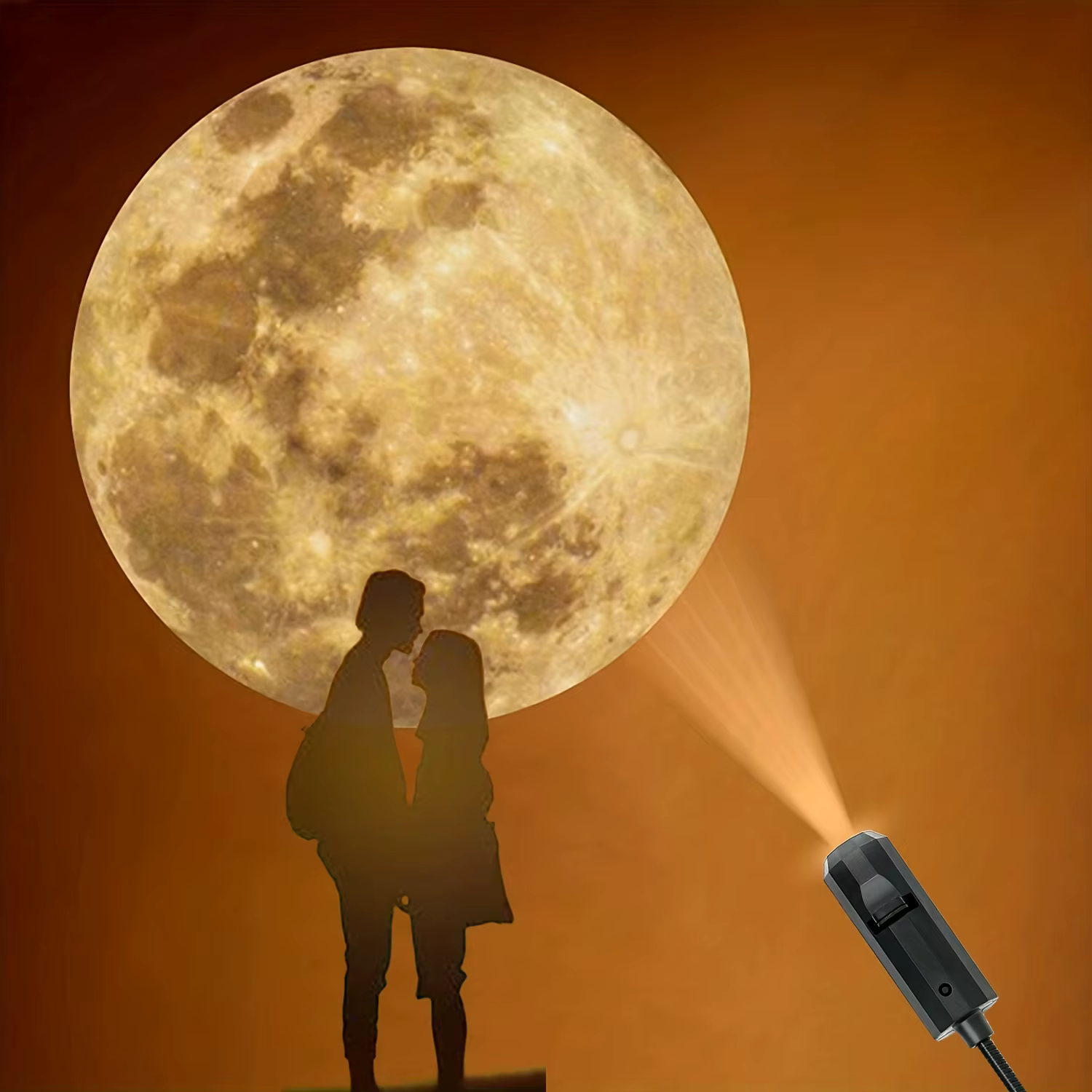 Lumière d'ambiance de projection de lune et de terre de plafond USB