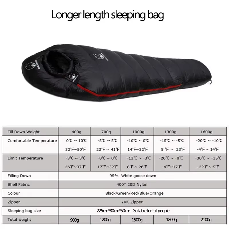 MUNIStyle-Sac de couchage en duvet d'oie blanc arc-en-ciel