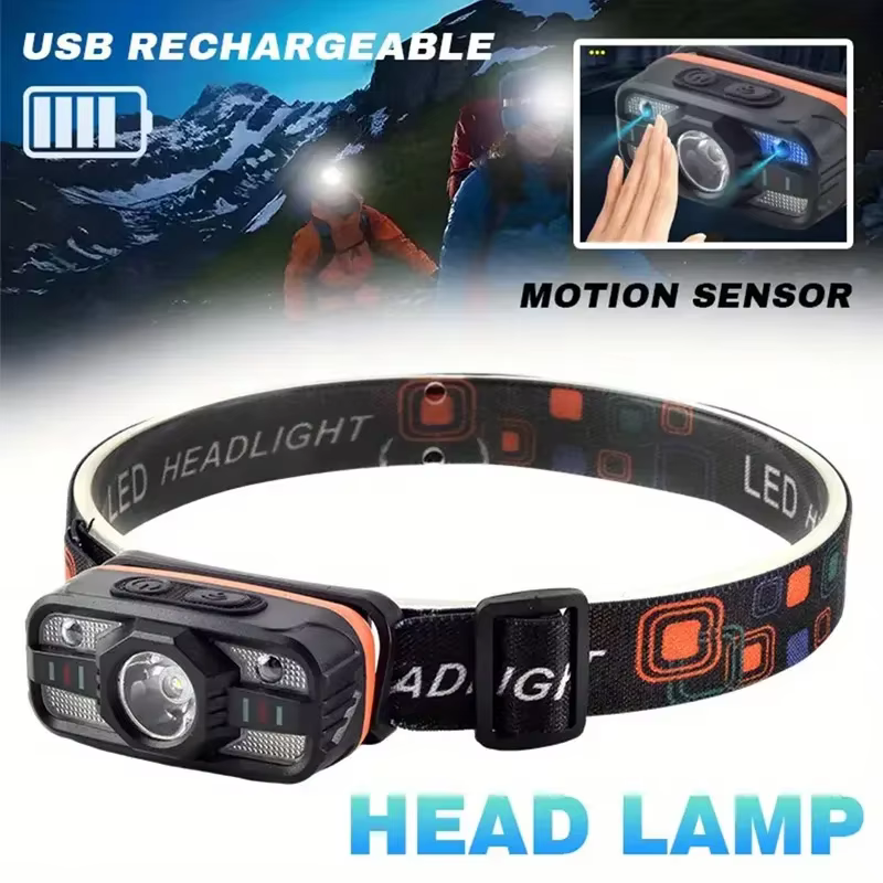 Lampe frontale LED Rechargeable par USB