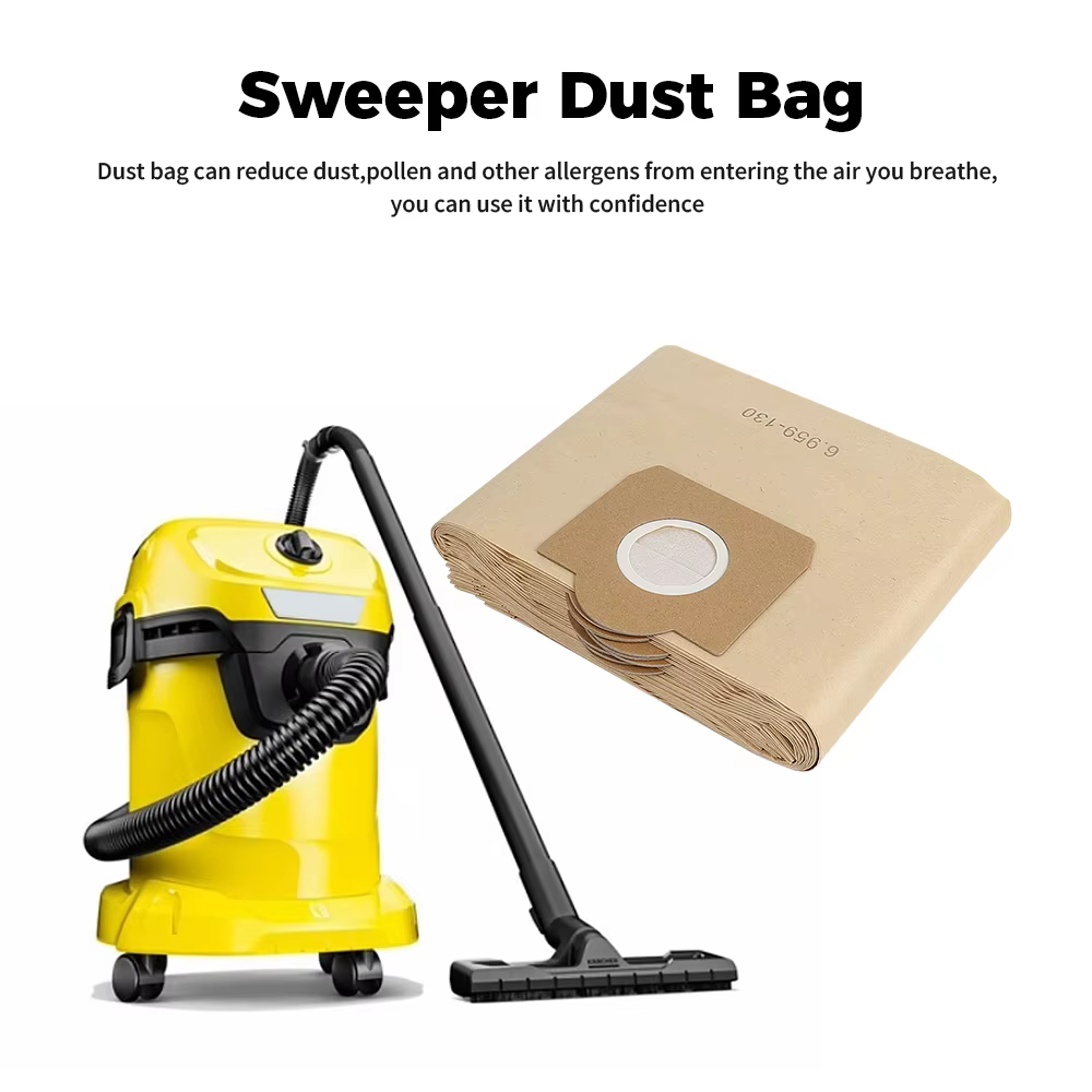 Sac à poussière 6.959-130 pour Karcher WD3 MV3 WV3 WV4 WD3200 WD3300 A2204 A2656 SE4001 SE4002 NT18, sac épais de grande capacité, étanche aux fuites