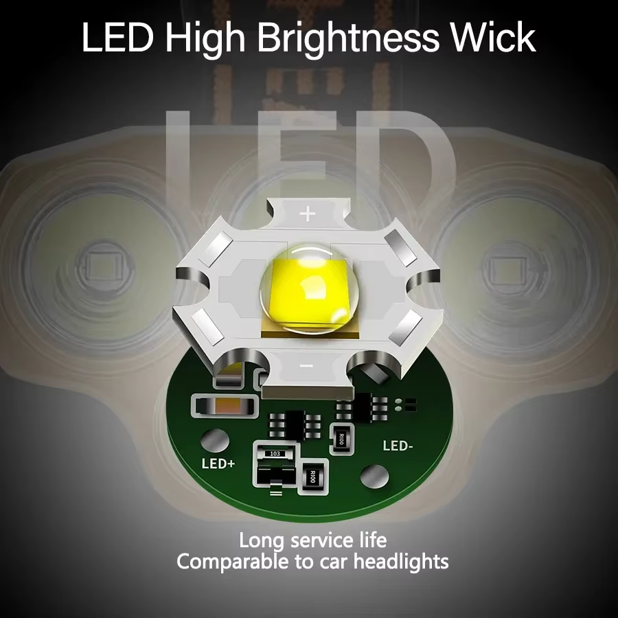 Lampe frontale puissante à 5 LED