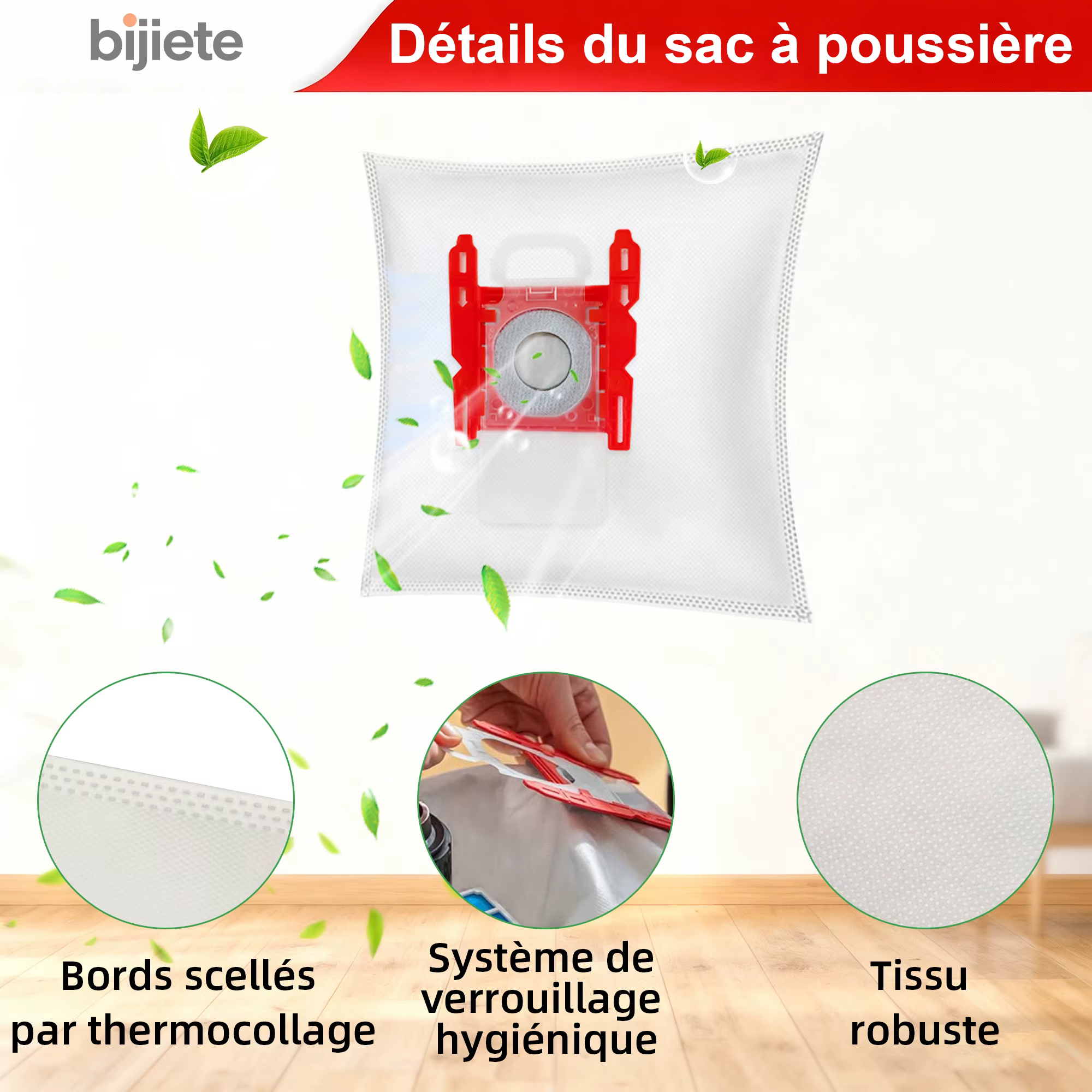 Sacs PowerProtect pour aspirateur Bosch Type G, BBZ41FGALL [Classe énergétique B], sacs d'aspirateur pour Bosch Type G