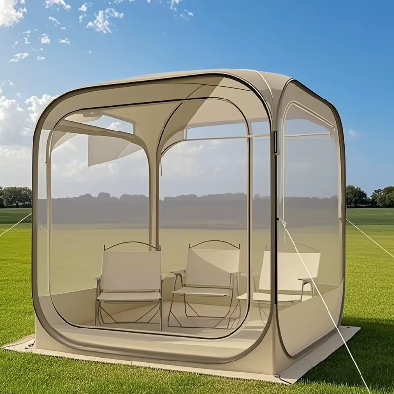 Tente panoramique transparente pour grand espace