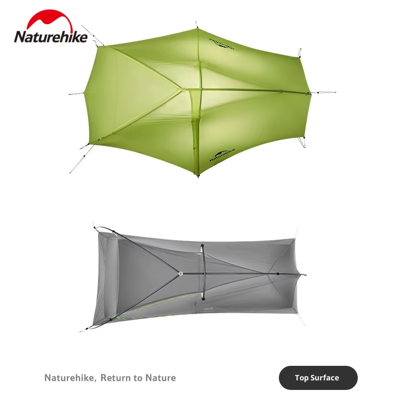 Tente de randonnée Naturehike Star Trail EXT 10D en nylon enduit de silicone ultra-léger, résistance aux intempéries niveau 7, résistance au vent, autoportante