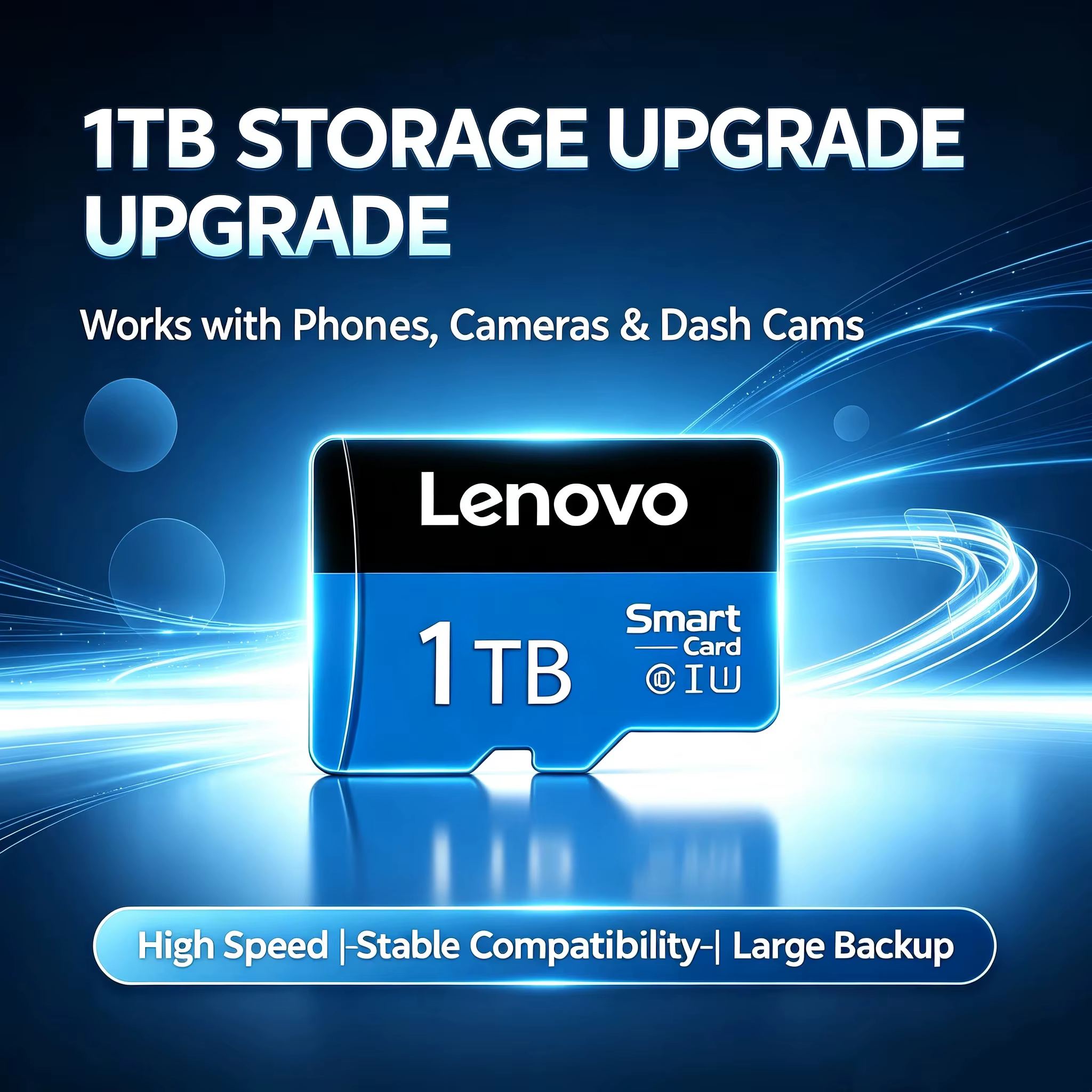 Cartes TF haute vitesse Lenovo V30 128 Go 256 Go 512 Go 1 To 2 To – Pack pour smartphone, tablette, PC, utilisation multi-appareils, accessoires pour appareil photo – Nouveauté