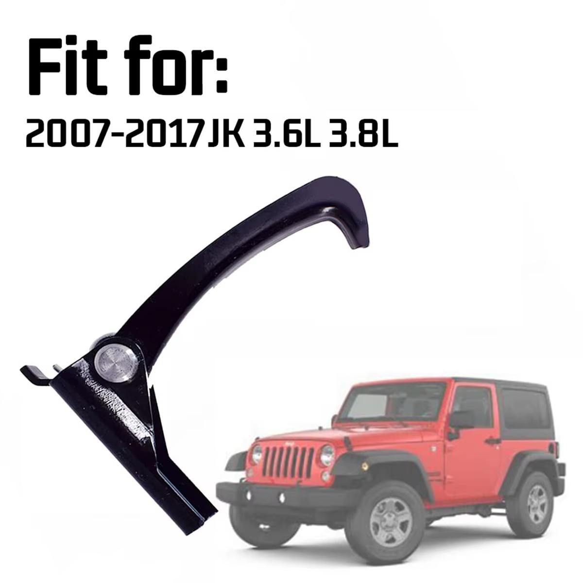 Accessoires de voiture, crochet de sécurité pour capot, pour Jeep Wrangler, pour JK 2007-2018 Crown 55395654AA, nouveau