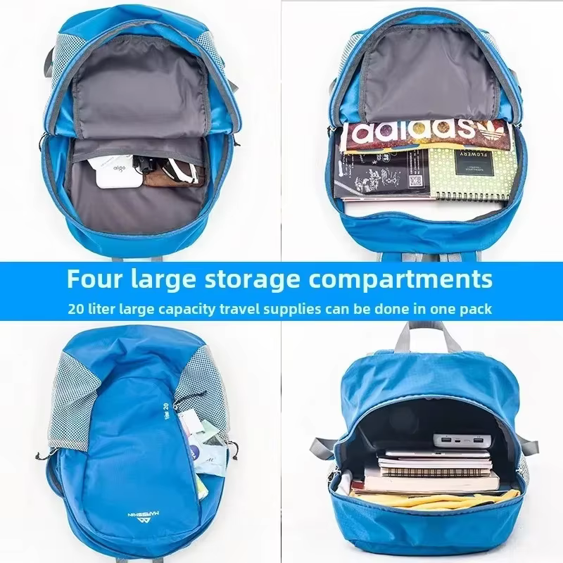Sac à dos de sport de plein air BunnyFly 20L, unisexe, imperméable, super léger, décontracté, pour la randonnée quotidienne, le voyage, sac à dos à double épaule