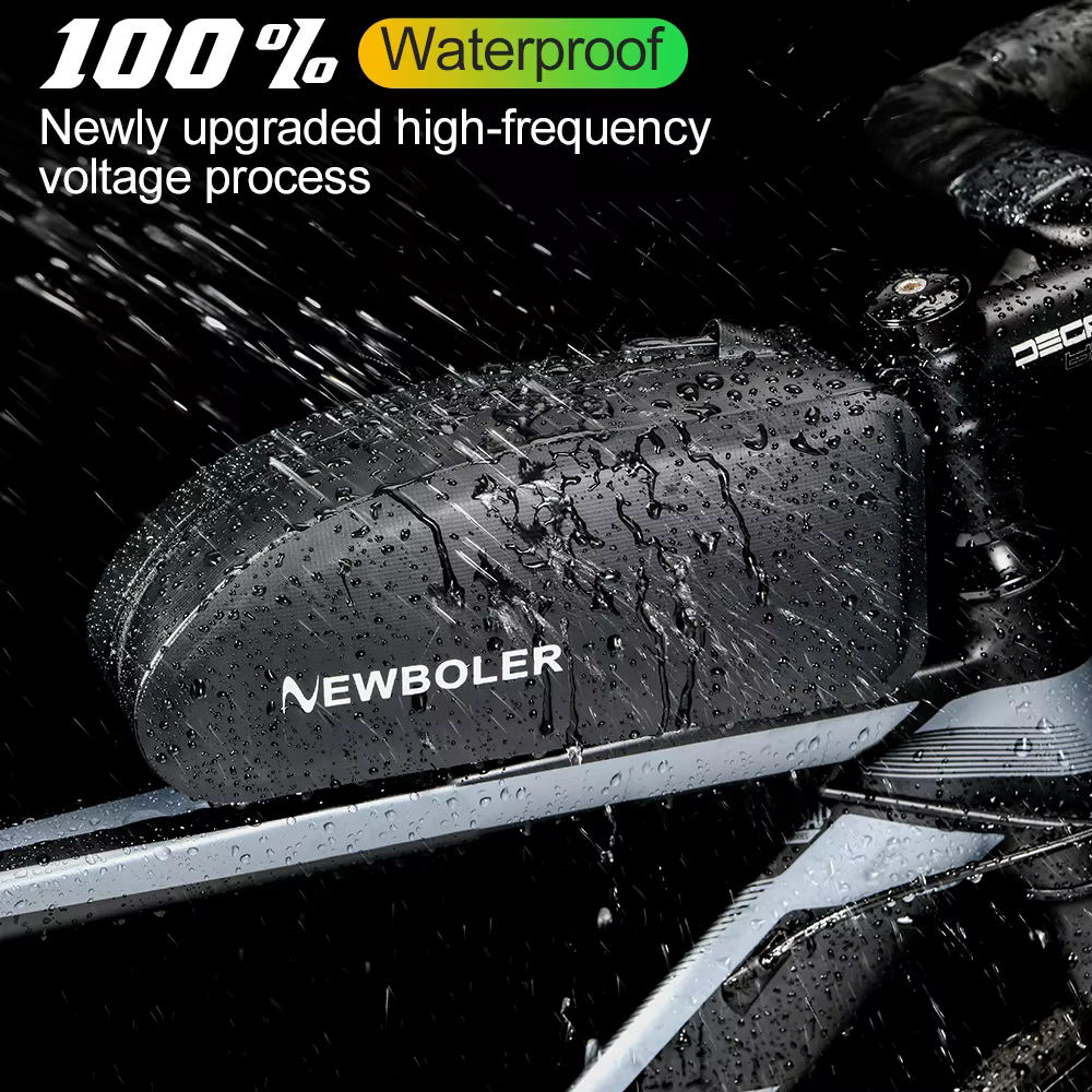 NEWBOLER sac de Tube supérieur de vélo sac de vélo de gravier avec vis sac de cadre de cyclisme en PVC étanche pour vélo de gravier de route vtt