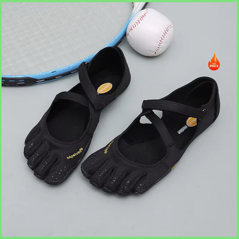 Chaussures à Cinq Doigts pour Femme avec Bride Réglable - Modèle Plat Minimaliste Confortable Pieds Nus pour la