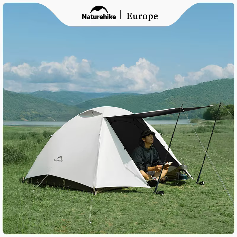 Naturehike YunChuan tente de Camping en plein air 2/3 personnes étanche PU2000 + tentes occultantes UV50 + abri de randonnée léger Portable