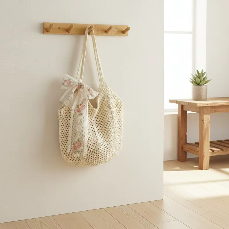 Sac de plage tissé à la main grande capacité pour femme : confort et style pour les épaules