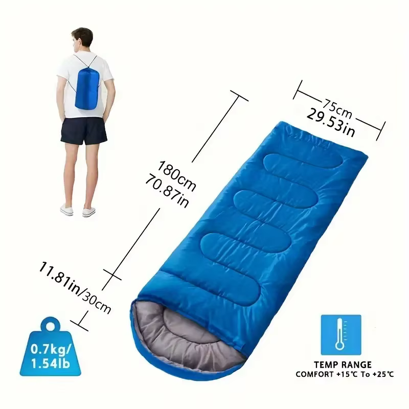 Le sac de couchage -0 degrés peut être utilisé avec un camouflage vert pour les voyages de camping
