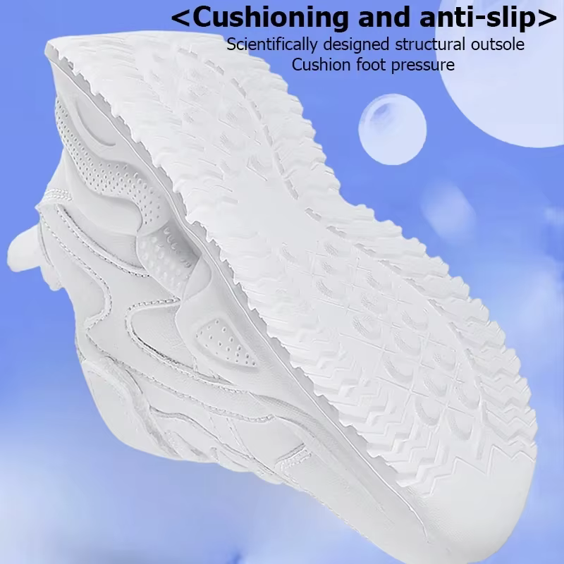Chaussures en cuir blanches pour enfants, baskets décontractées pour garçons et filles, respirantes, pour l'extérieur, l'école, la marche, antidérapantes, chaussures de course et de sport