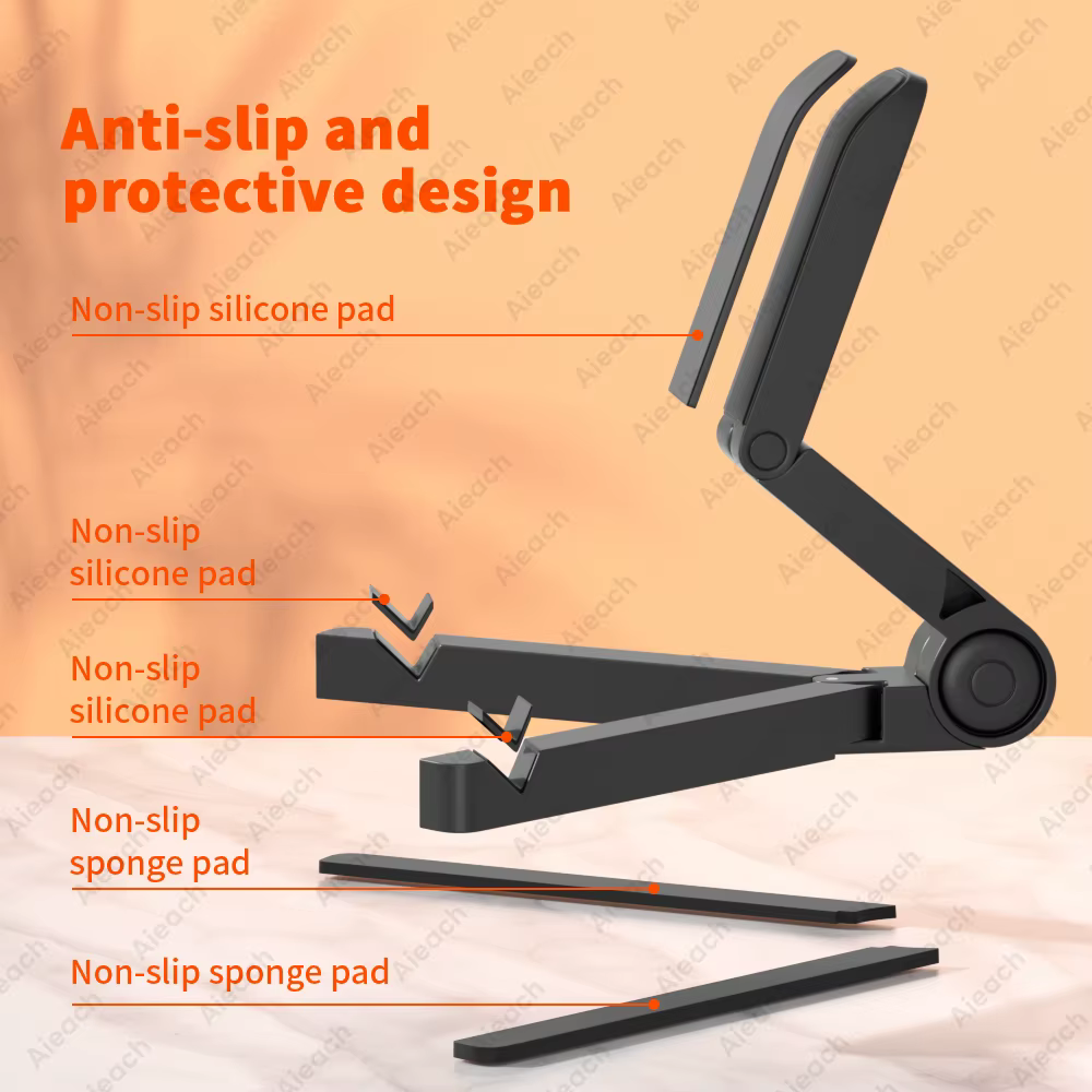 Support de bureau pour tablette 4.7 à 12.9 pouces, support pliable réglable pour tablette pour iPad Xiaomi Samsung support de téléphone portable