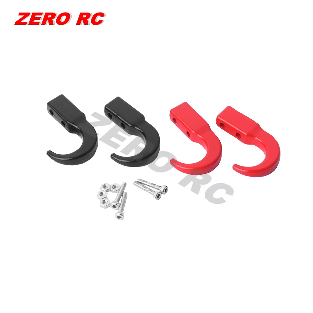 Accessoires pour camions RC à l'échelle 1/10 et 1/12 : Pièces décoratives ROCK CRAWLER, crochets de remorquage en alliage, extincteur, pelle, réservoir de carburant, chaîne