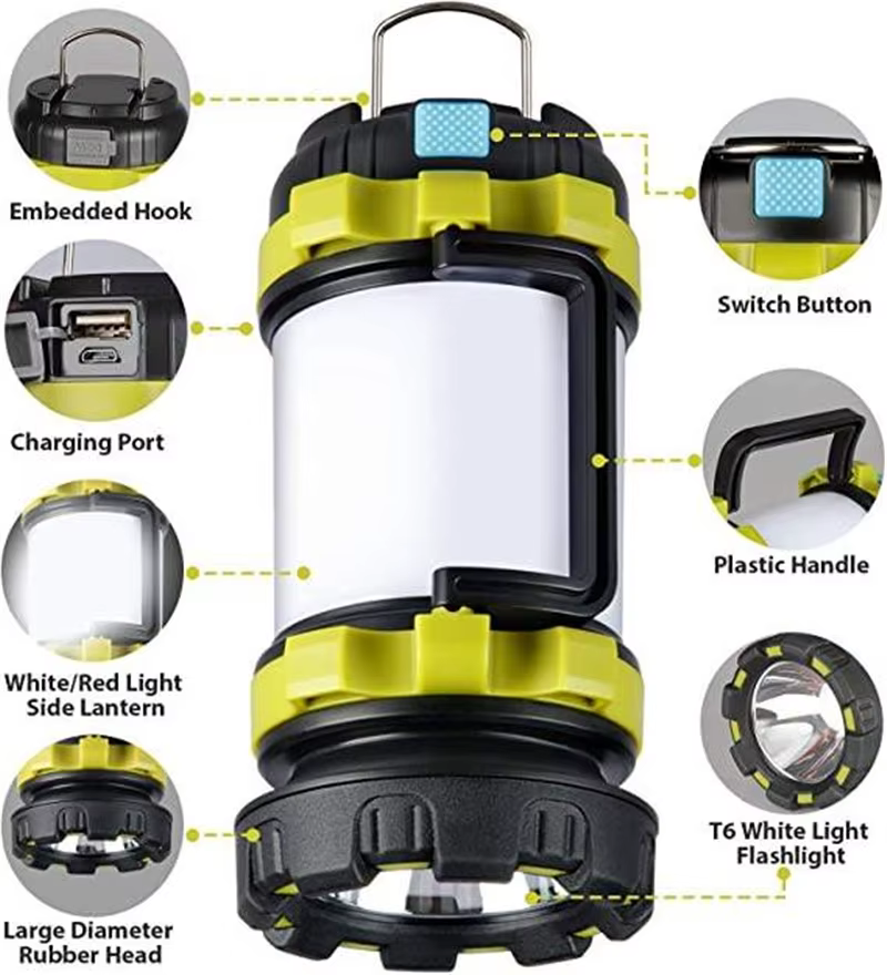 Lanterne de Camping Rechargeable