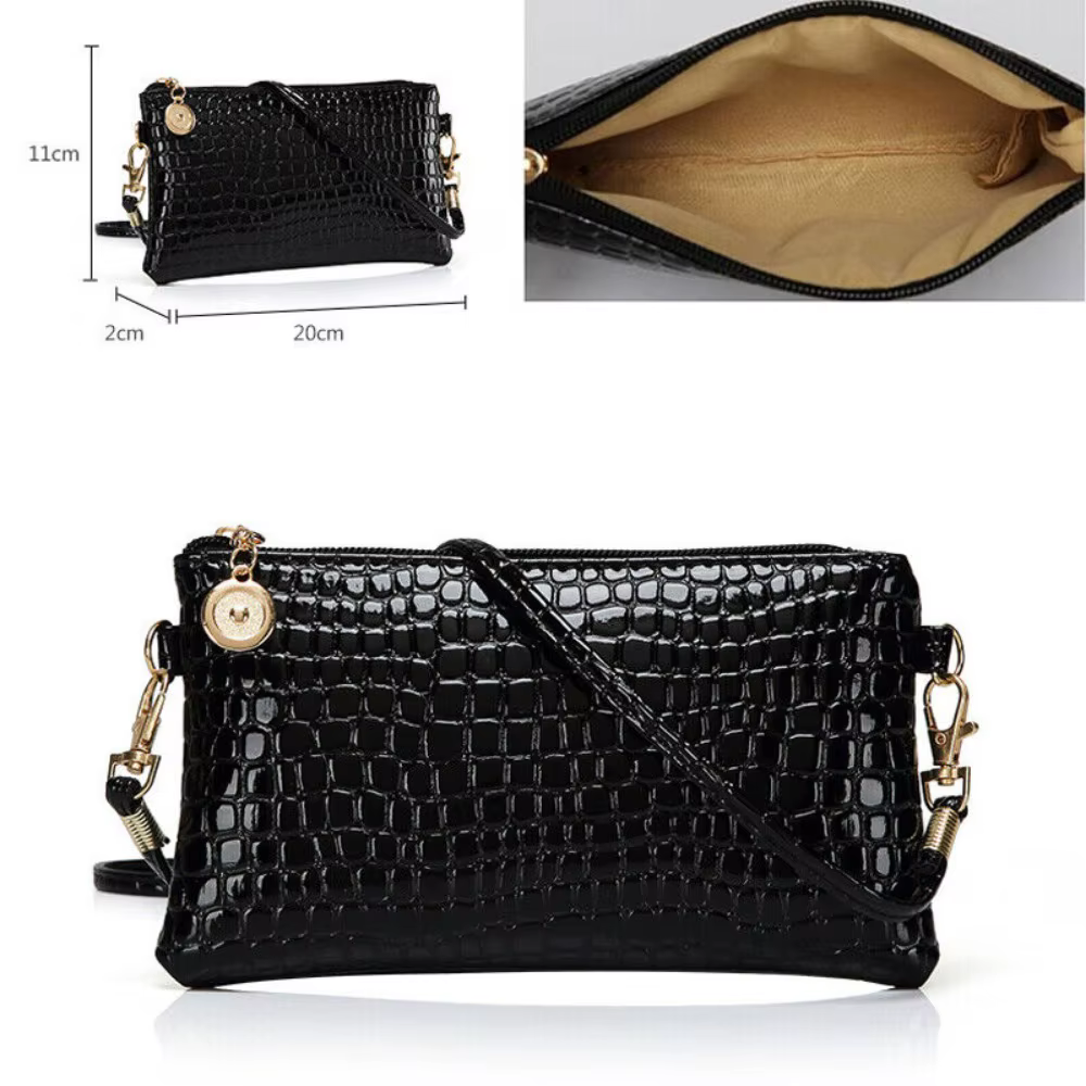 Beau sac cartable fermeture éclair femmes sacs portefeuilles sac à main épaule sac