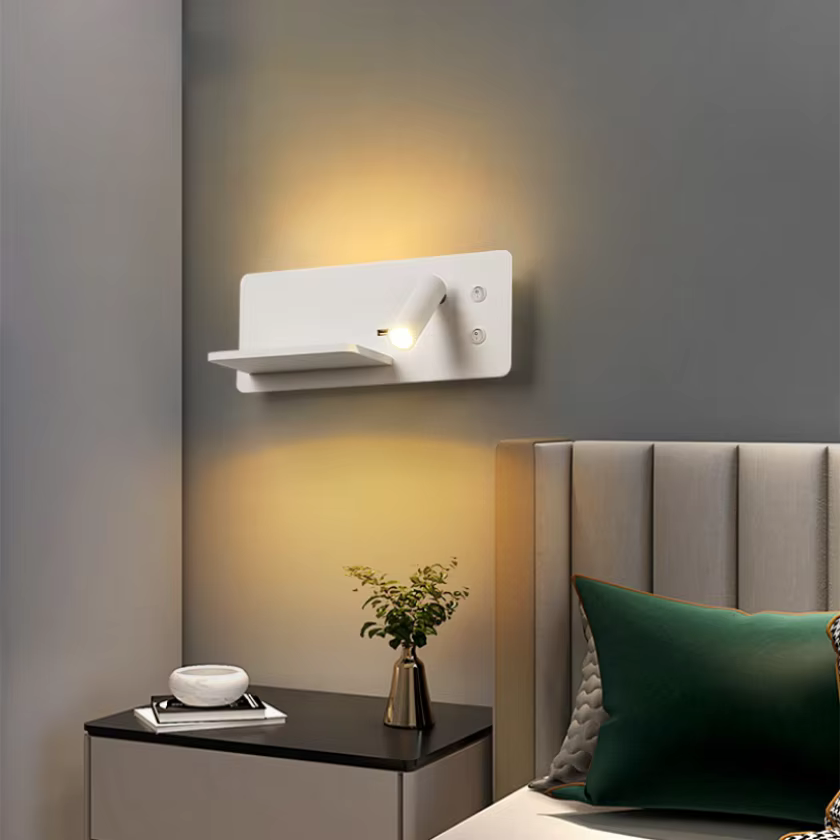 Applique murale Led moderne pour hôtel, chargeur sans fil Usb, éclairage de lecture, décoration, projecteur de fond, chambre à coucher, chevet