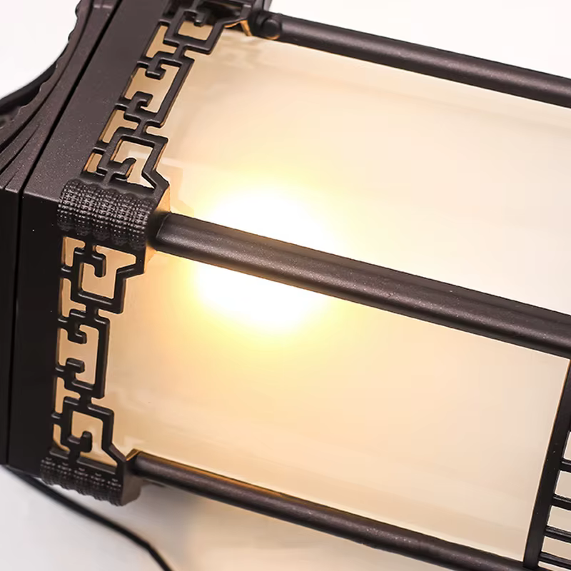 Lustre vintage en verre, suspension extérieure en forme de boule, lampe suspendue pour balcon, étanche, en aluminium, ampoule E27, pour jardin et loft