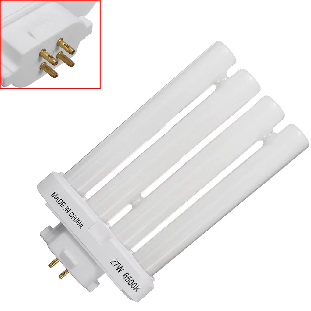 FML 27EX-N 27W 4 broches Quad Tube économie d'énergie ampoule fluorescente compacte 6500K 4 rangées ampoule