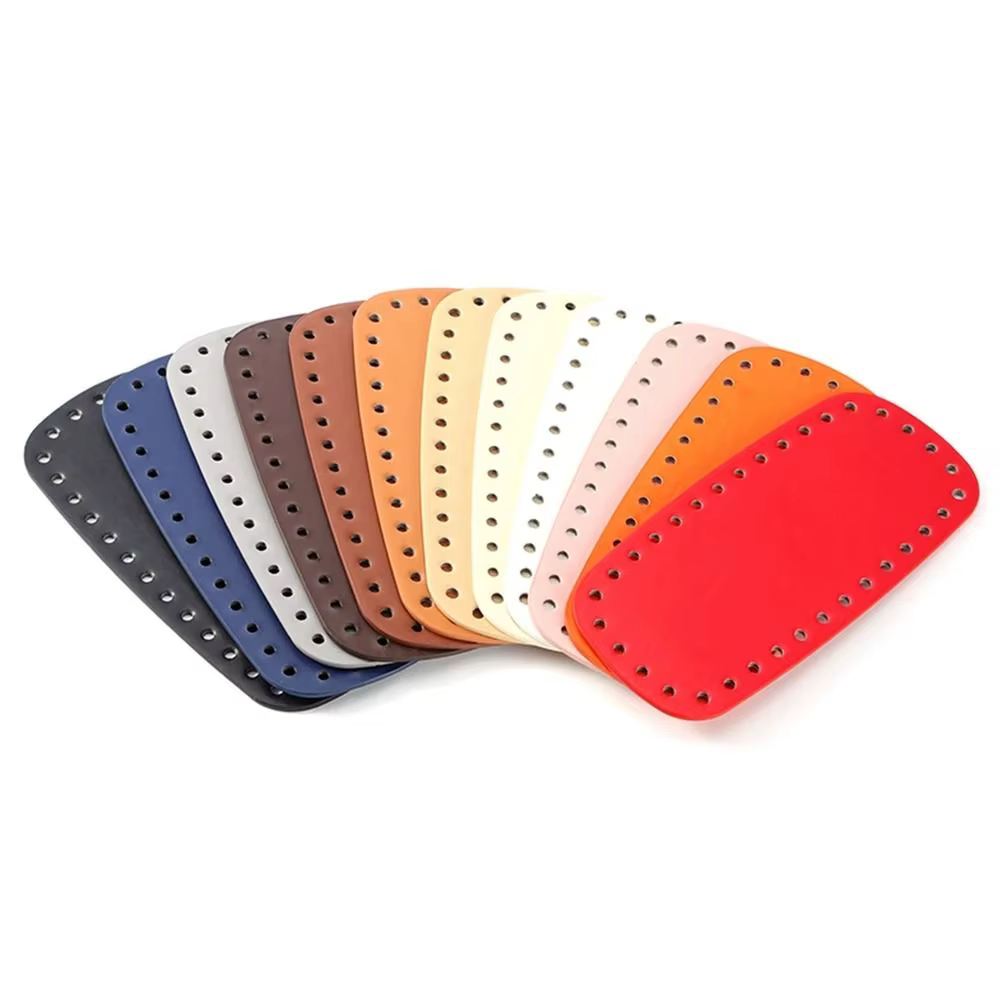 Base de sac en cuir PU portable avec trous