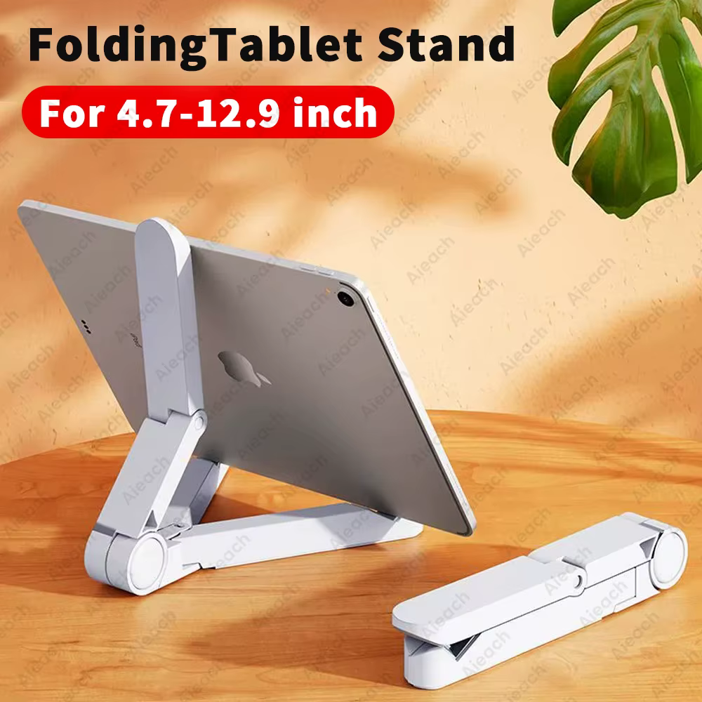 Support de bureau pour tablette 4.7 à 12.9 pouces, support pliable réglable pour tablette pour iPad Xiaomi Samsung support de téléphone portable
