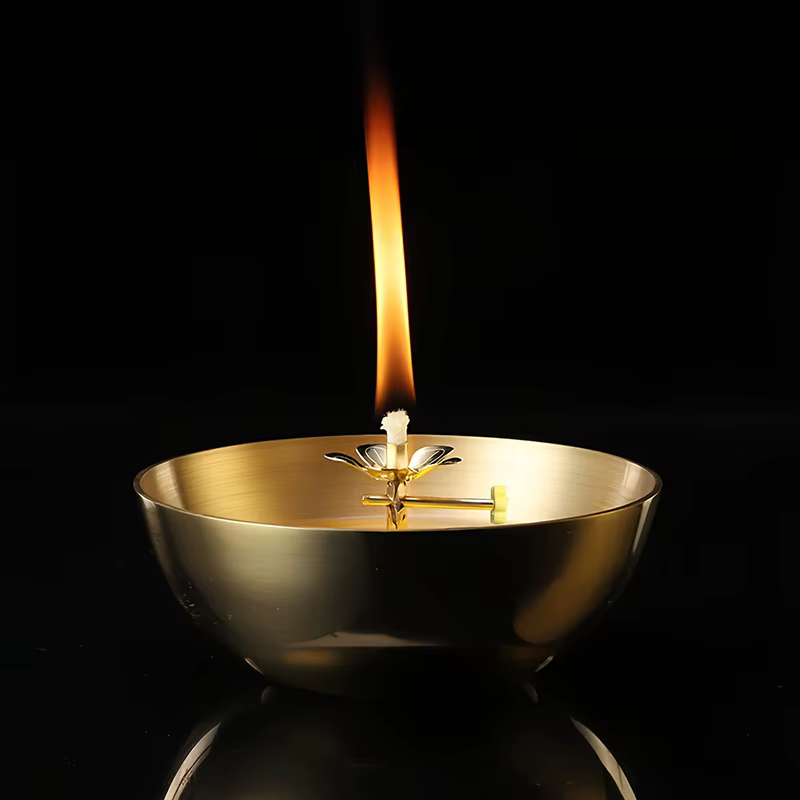 Support de mèche de lampe à huile