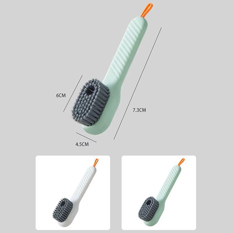 Brosse à chaussures multifonctionnelle à décharge automatique de liquide